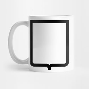 Modern French Heraldic Mouth (Black) Mug